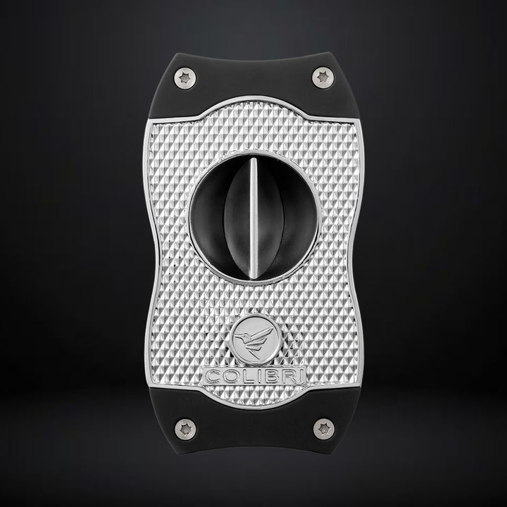 Colibri Diamond V-Cut Cigar Cutter – Chrome with Black