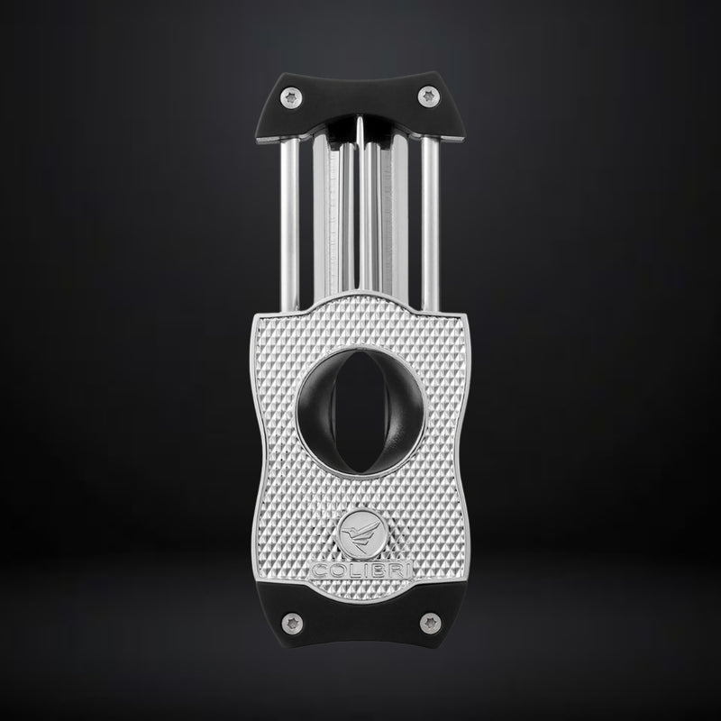 Colibri Diamond V-Cut Cigar Cutter – Chrome with Black