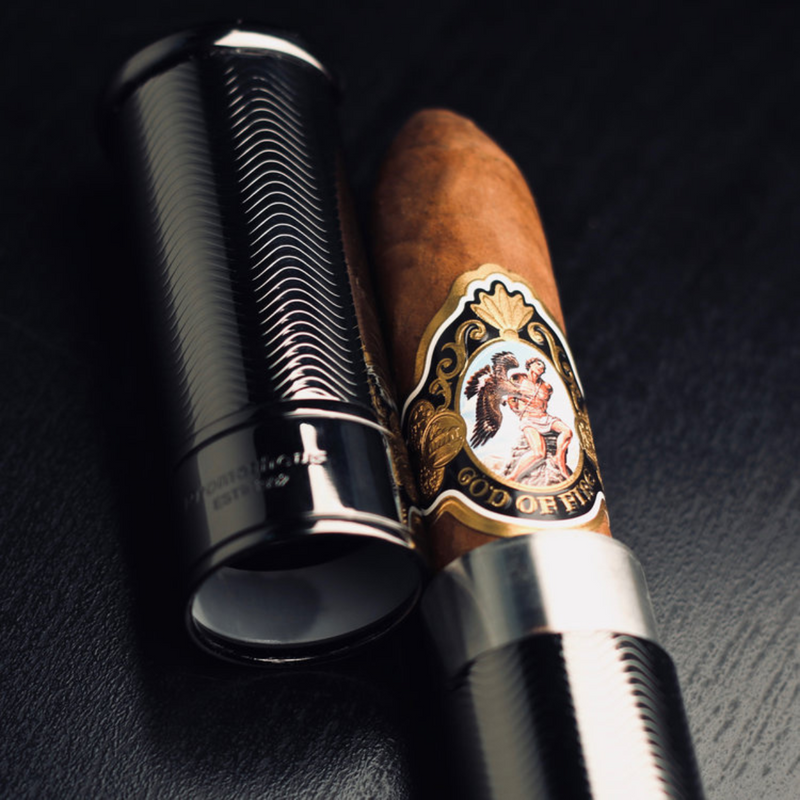 Prometheus Gun Metal Cigar Tube