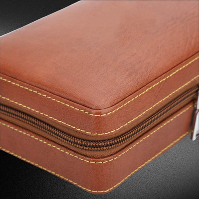 Portable Travel Leather Cigar Case