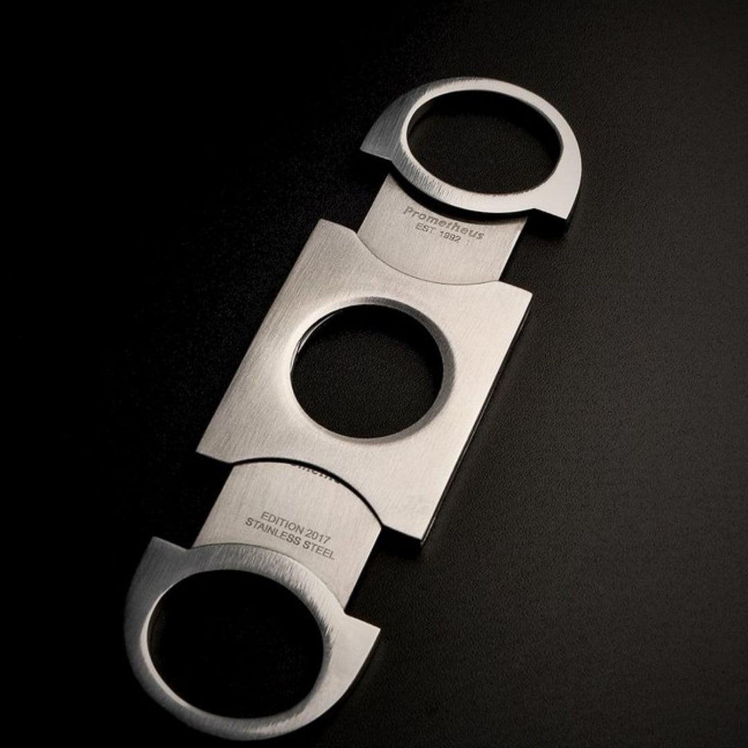 Prometheus Cigar Cutter - Cutter-D Stainless Steel Double Blades