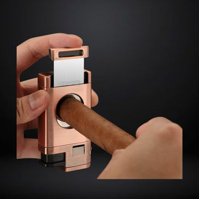 Cigarol Lighter with O Cigar Cutter – Bronze