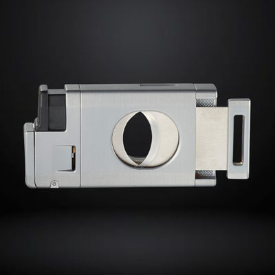 Cigarol Lighter with O Cigar Cutter – Gray