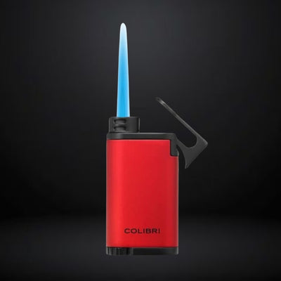 Colibri Belmont Single Jet Flame Cigar Lighter – Red