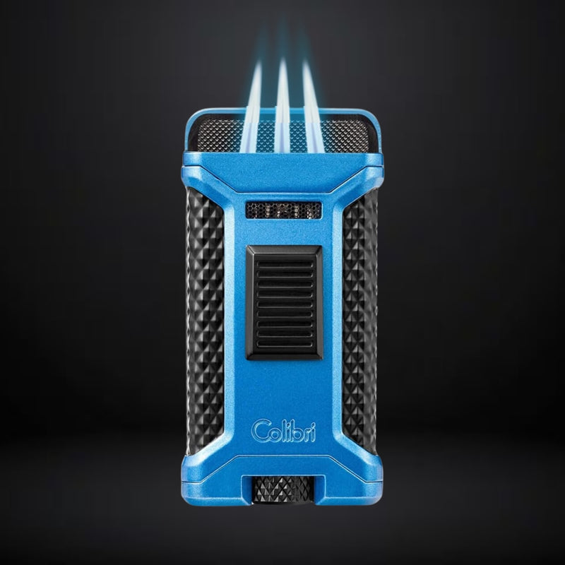 Colibri Cigar Lighter Ascari Triple Jet – Blue