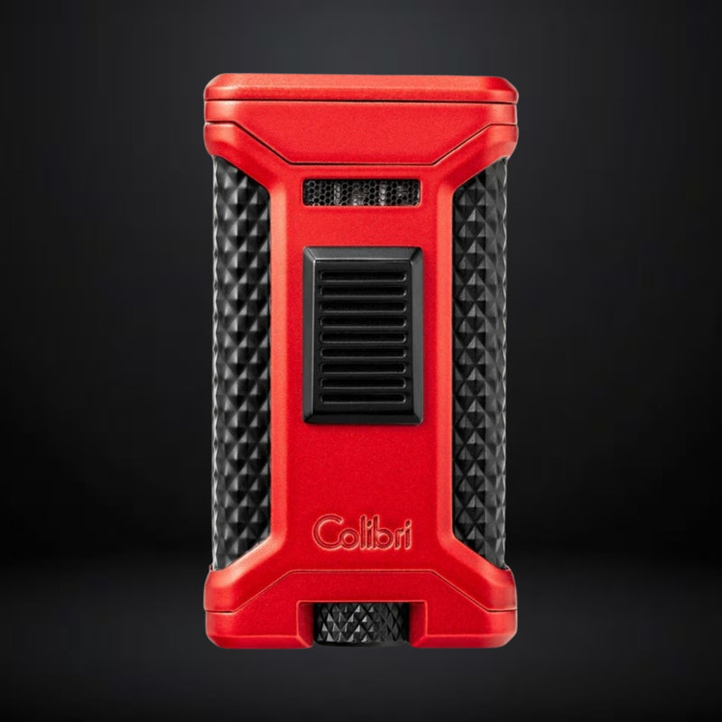 Colibri Cigar Lighter Ascari Triple Jet – Red