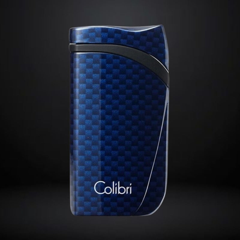 Colibri Cigar Lighter Falcon – Carbon Fiber Blue