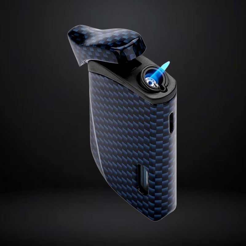 Colibri Cigar Lighter Falcon – Carbon Fiber Blue