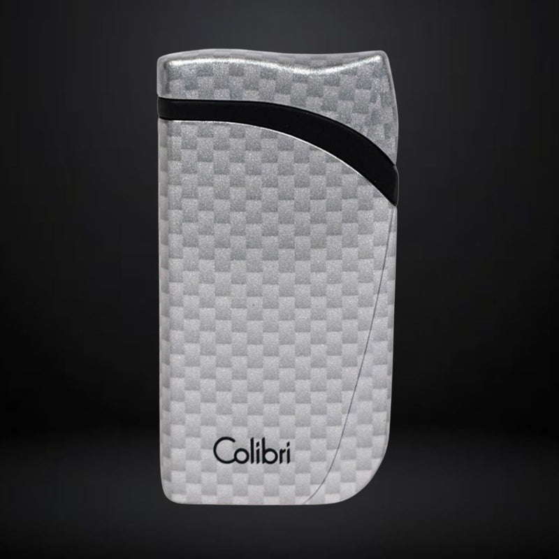 Colibri Cigar Lighter Falcon – Carbon Fiber Silver