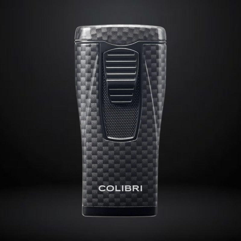 Colibri Cigar Lighter Monaco Triple Jet – Carbon Fibre Black