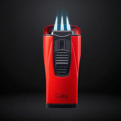 Colibri Cigar Lighter Monaco Triple Jet – Red