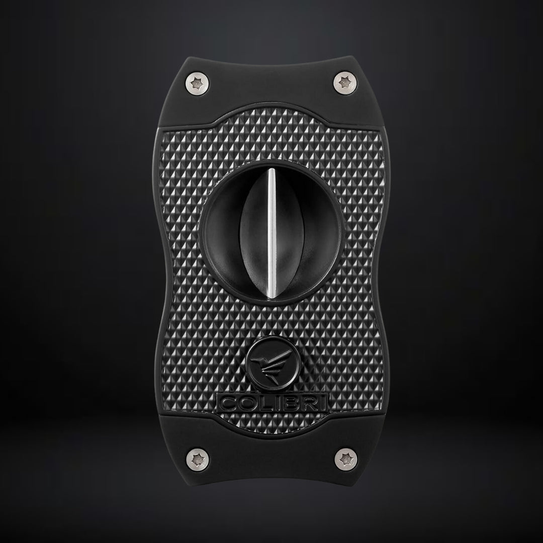 Colibri Diamond V-Cut Cigar Cutter – Black with Black