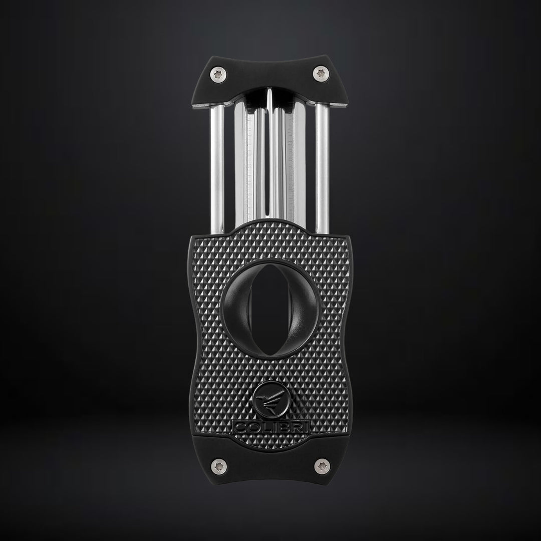 Colibri Diamond V-Cut Cigar Cutter – Black with Black