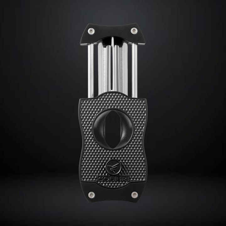 Colibri Diamond V-Cut Cigar Cutter – Black with Black