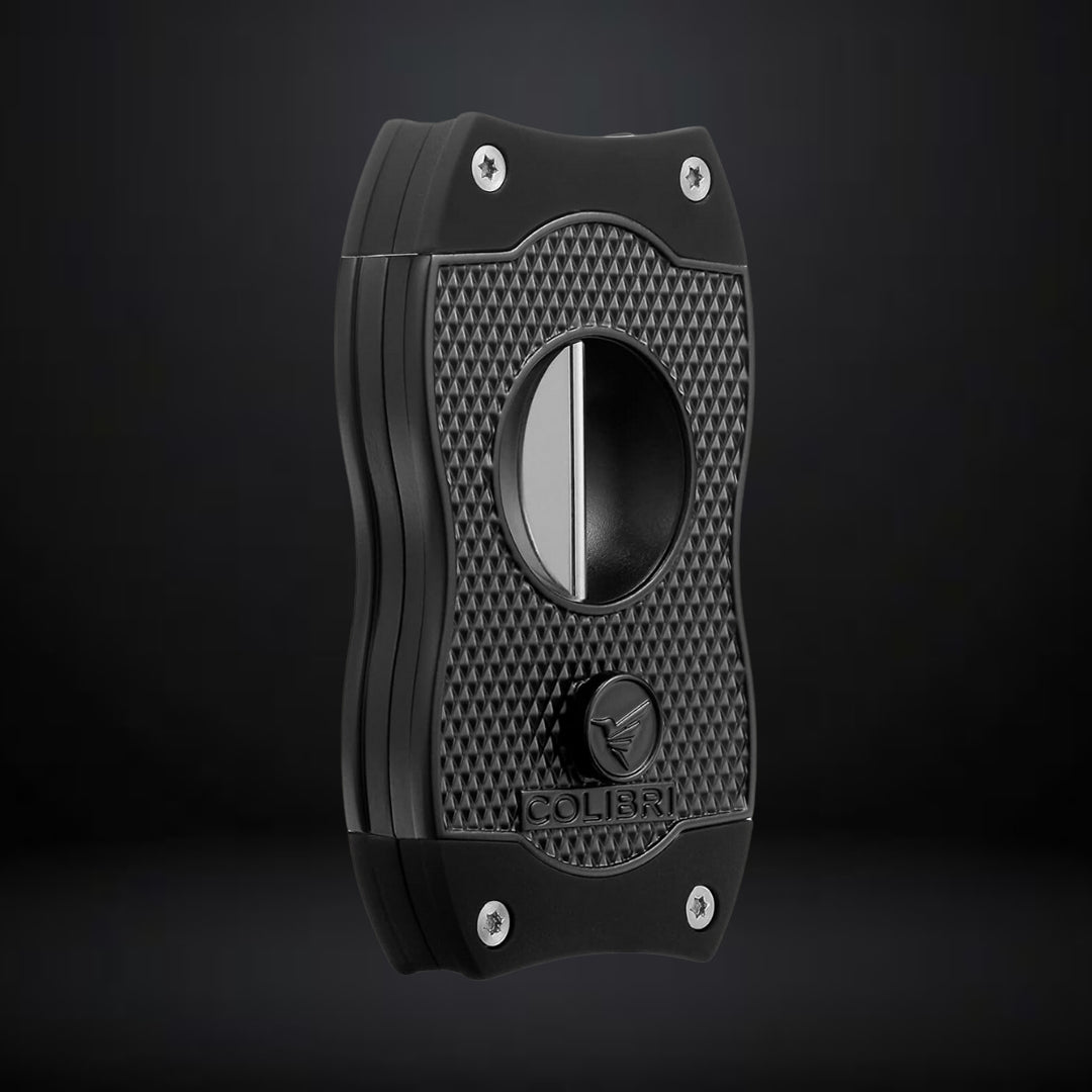 Colibri Diamond V-Cut Cigar Cutter – Black with Black