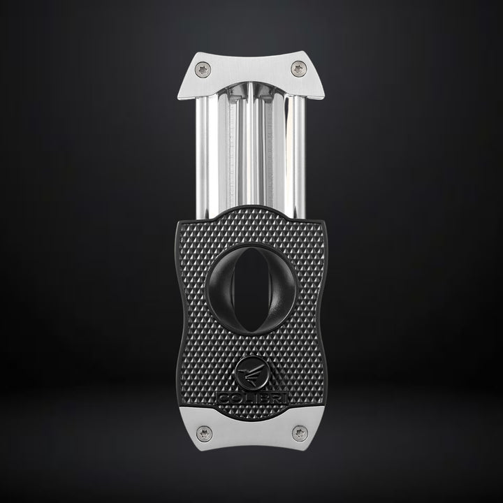 Colibri Diamond V-Cut Cigar Cutter – Black with Chrome