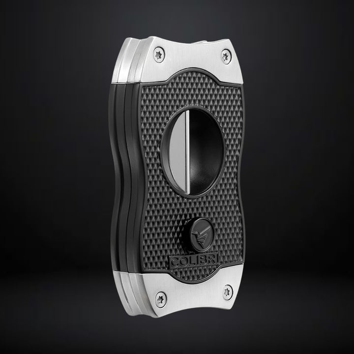 Colibri Diamond V-Cut Cigar Cutter – Black with Chrome