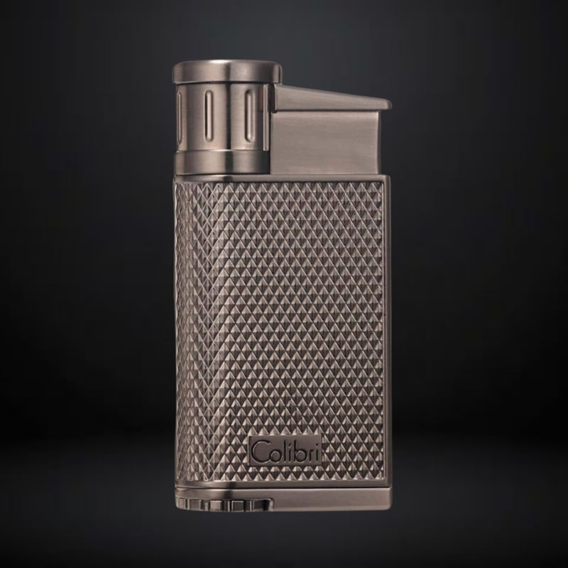 Colibri EVO Angled Single Jet Flame Cigar Lighter – Gunmetal