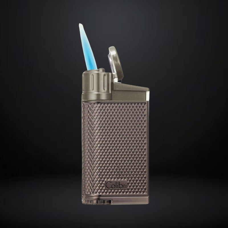 Colibri EVO Angled Single Jet Flame Cigar Lighter – Gunmetal