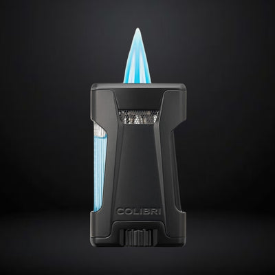 Colibri Rebel Double Jet Flame Cigar Lighter – Black