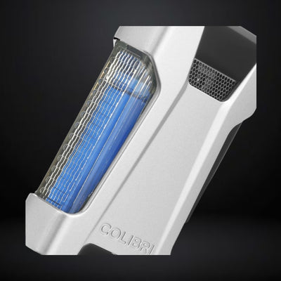 Colibri Rebel Double Jet Flame Cigar Lighter – Silver