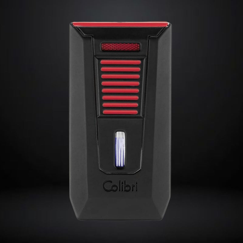 Colibri Slide Double Jet Flame Lighter – Red