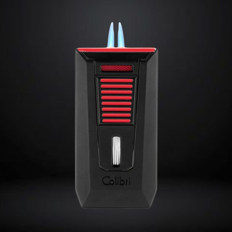 Colibri Slide Double Jet Flame Lighter – Red