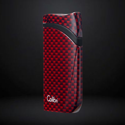 Colibri Cigar Lighter Falcon – Carbon Fiber Red