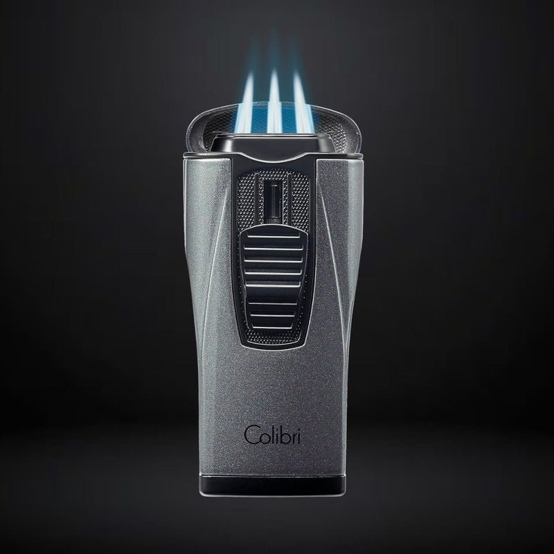 Colibri Cigar Lighter Monaco Triple Jet – Charcoal