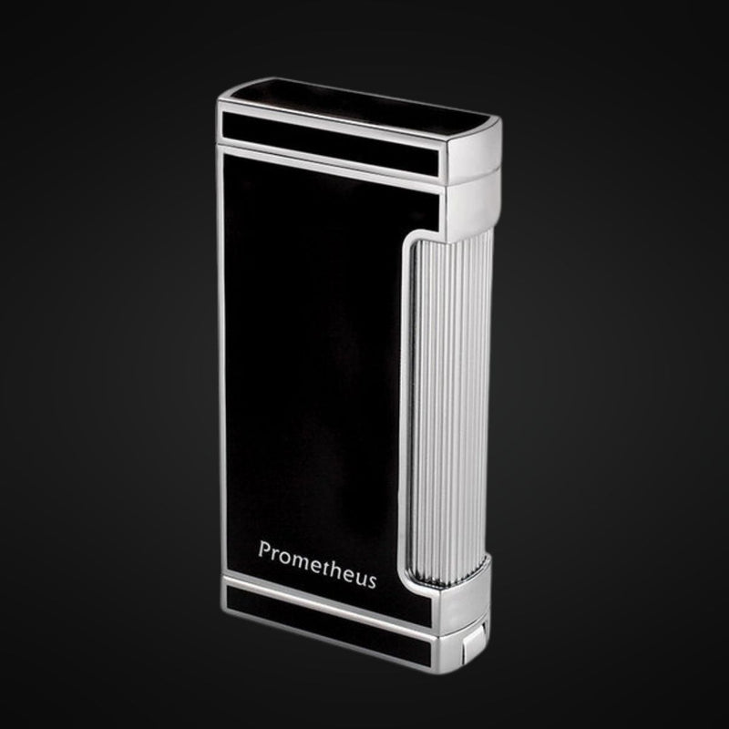 Prometheus Ultimo X Chrome Cigar Lighter  - Black Lacquer FL-ULTIMO/X5