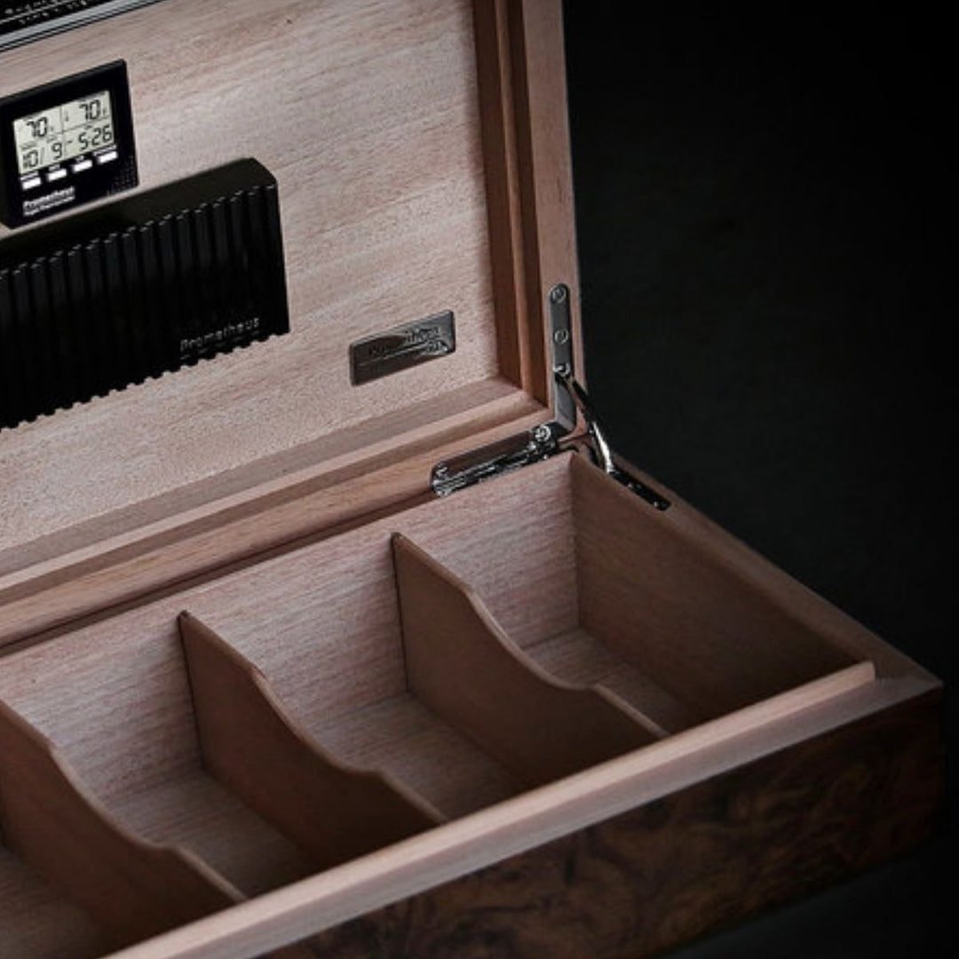 Prometheus Walnut Cigar Humidor For 150 Cigar