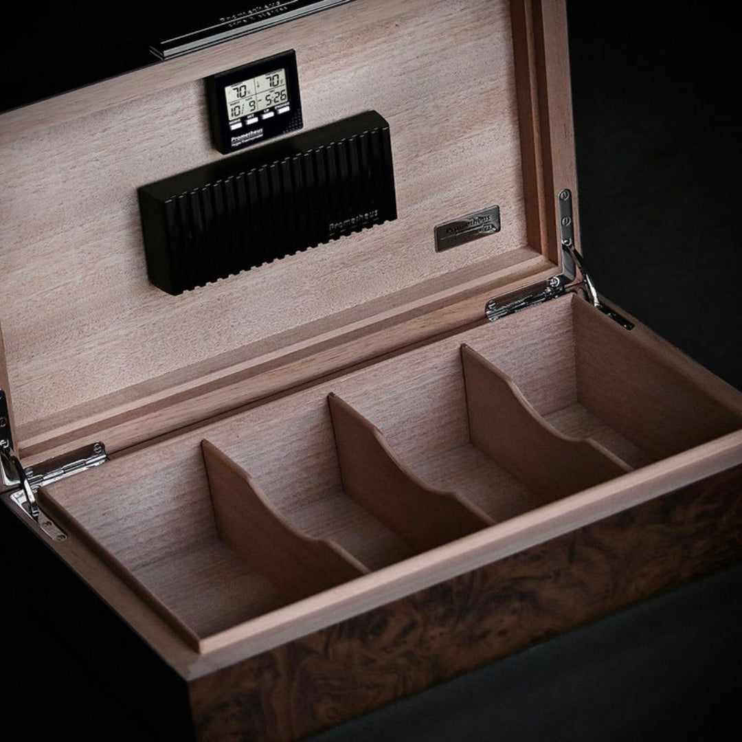 Prometheus Walnut Cigar Humidor For 150 Cigar