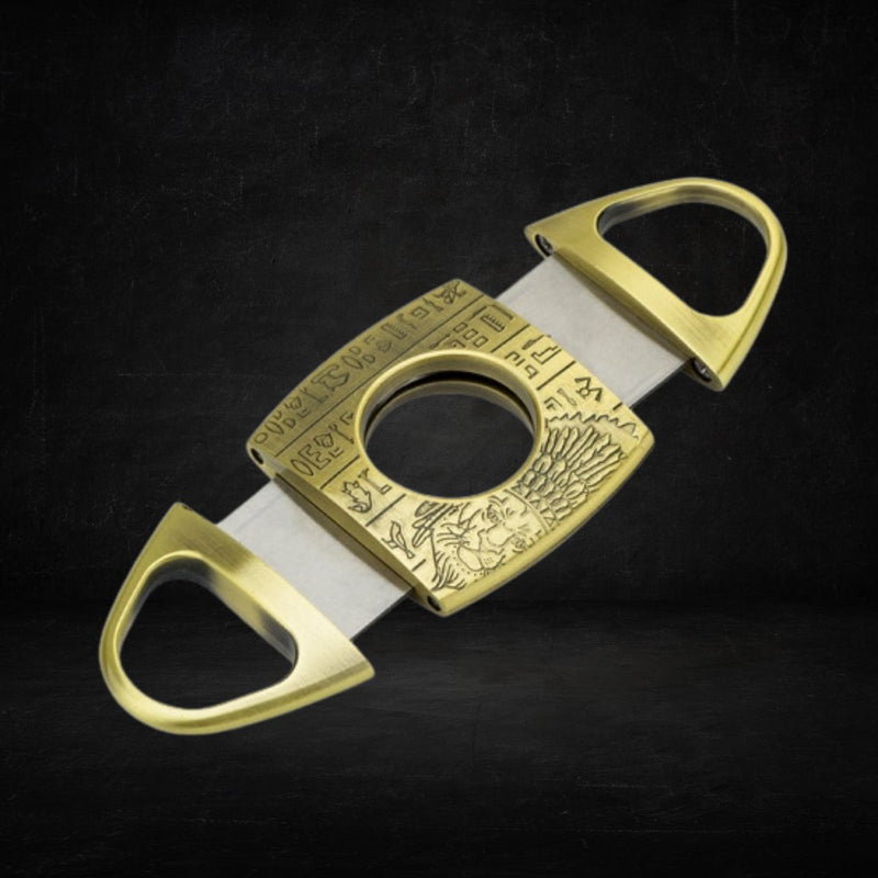 Lubinski Stainless Steel Cigar Cutter - Gold