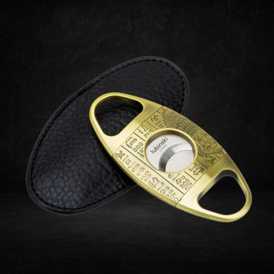 Lubinski Stainless Steel Cigar Cutter - Gold