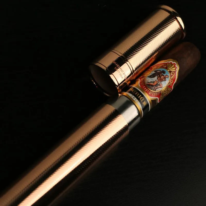 Prometheus Cigar Tube Rose Gold at the Best Price in Qatar - Cigar-Square