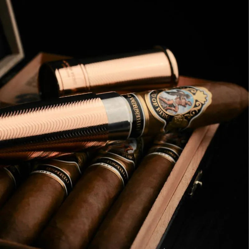 Prometheus Cigar Tube Rose Gold at the Best Price in Qatar - Cigar-Square